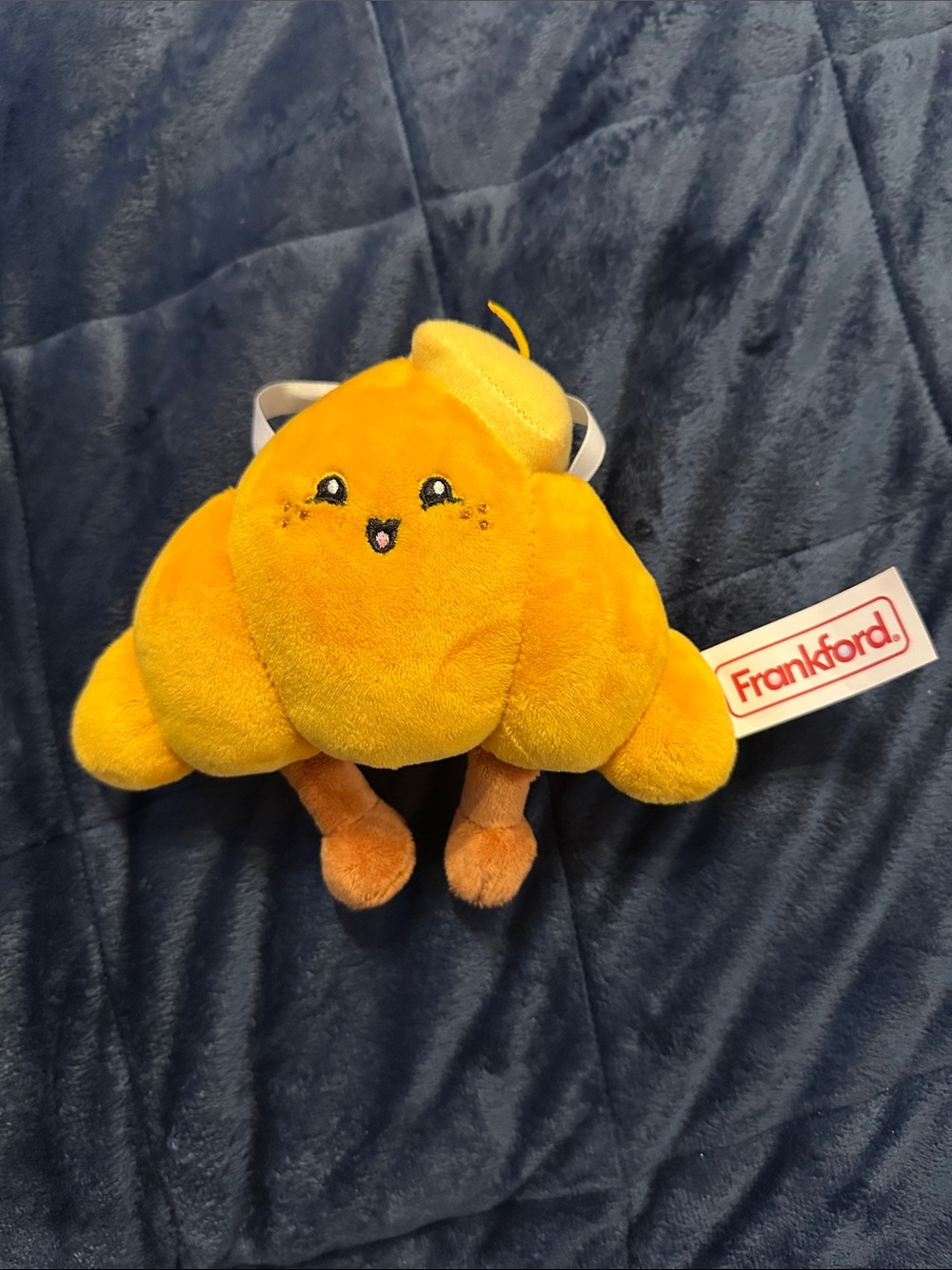 Yellow Plush Croissant with Butter Beret Stuffie